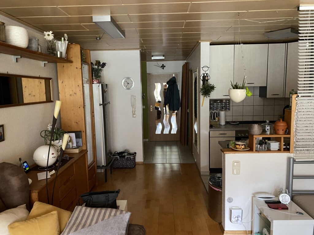 Einraumapartment vor 3d Planung